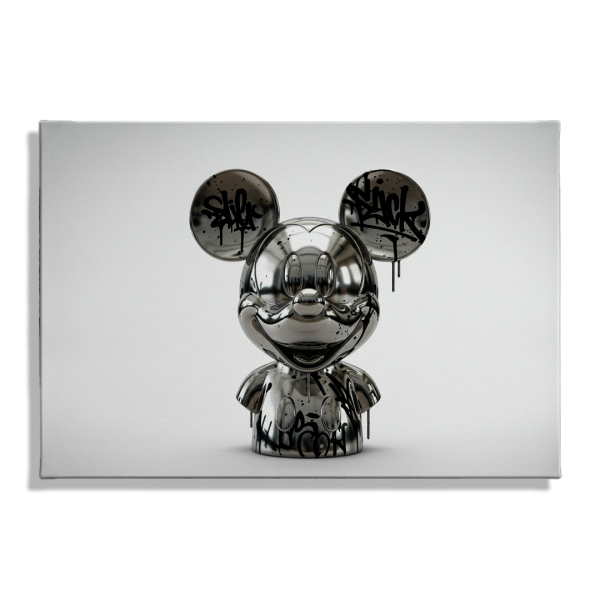 Cuadro Impreso Mickey Chrome Graffiti