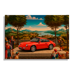 Cuadro Impreso Porsche Renacentista