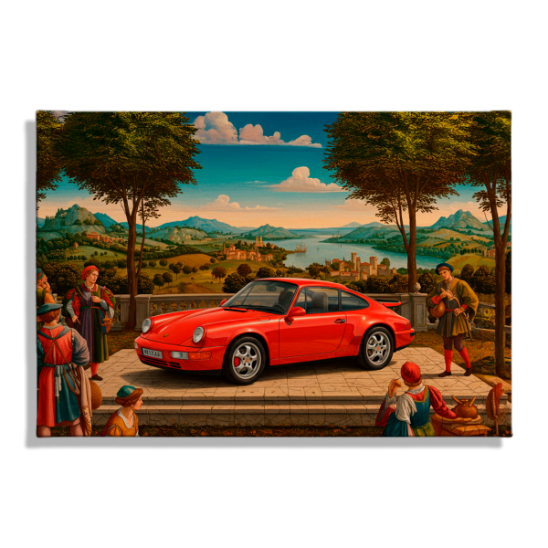 Cuadro Impreso Porsche Renacentista