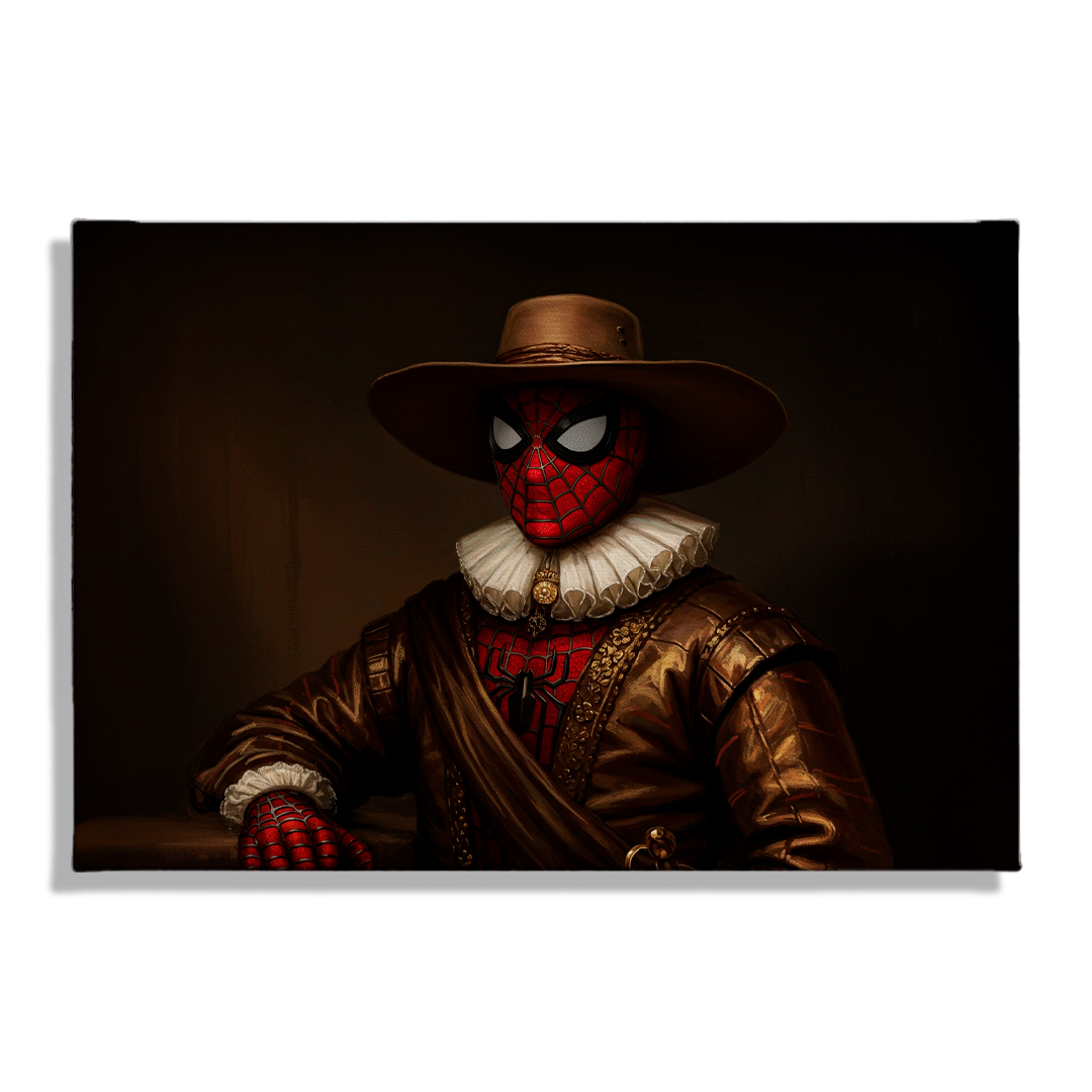 Cuadro Impreso Spiderman Rembrandt