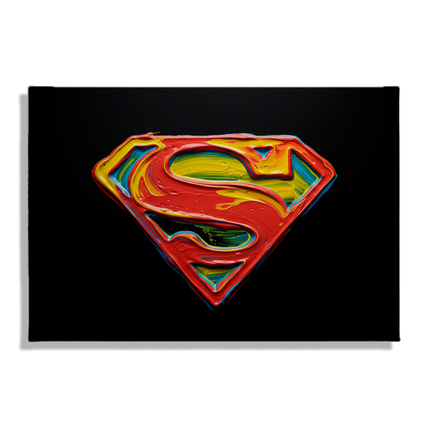 Cuadro Impreso Superman Oil Stroke