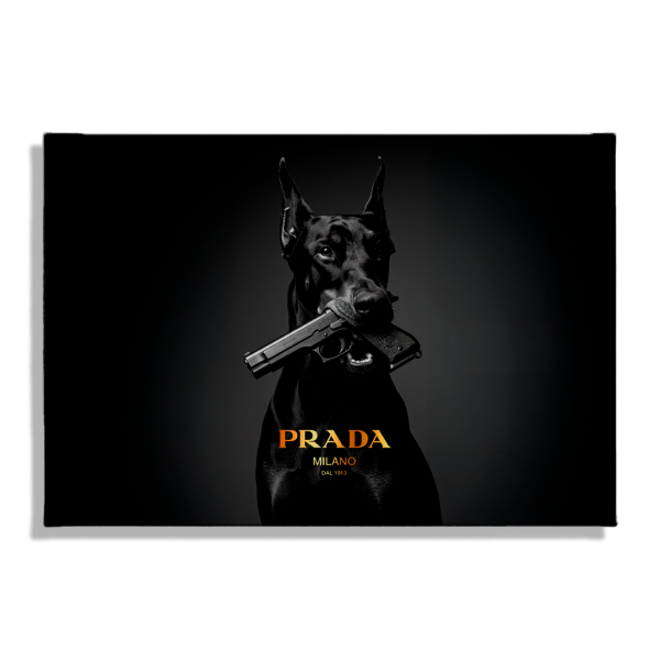 Cuadro Impreso Doberman Prada
