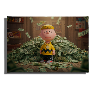 Cuadro Impreso Charly con Dinero