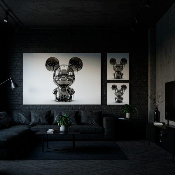 Cuadro Impreso Mickey Chrome Graffiti - Imagen 2
