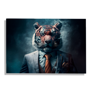 Cuadro Impreso Tigre Ejecutivo