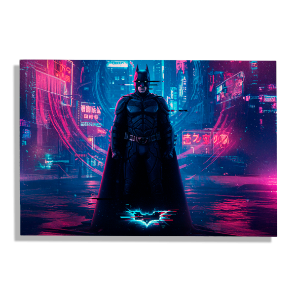 Cuadro Impreso Batman Neón