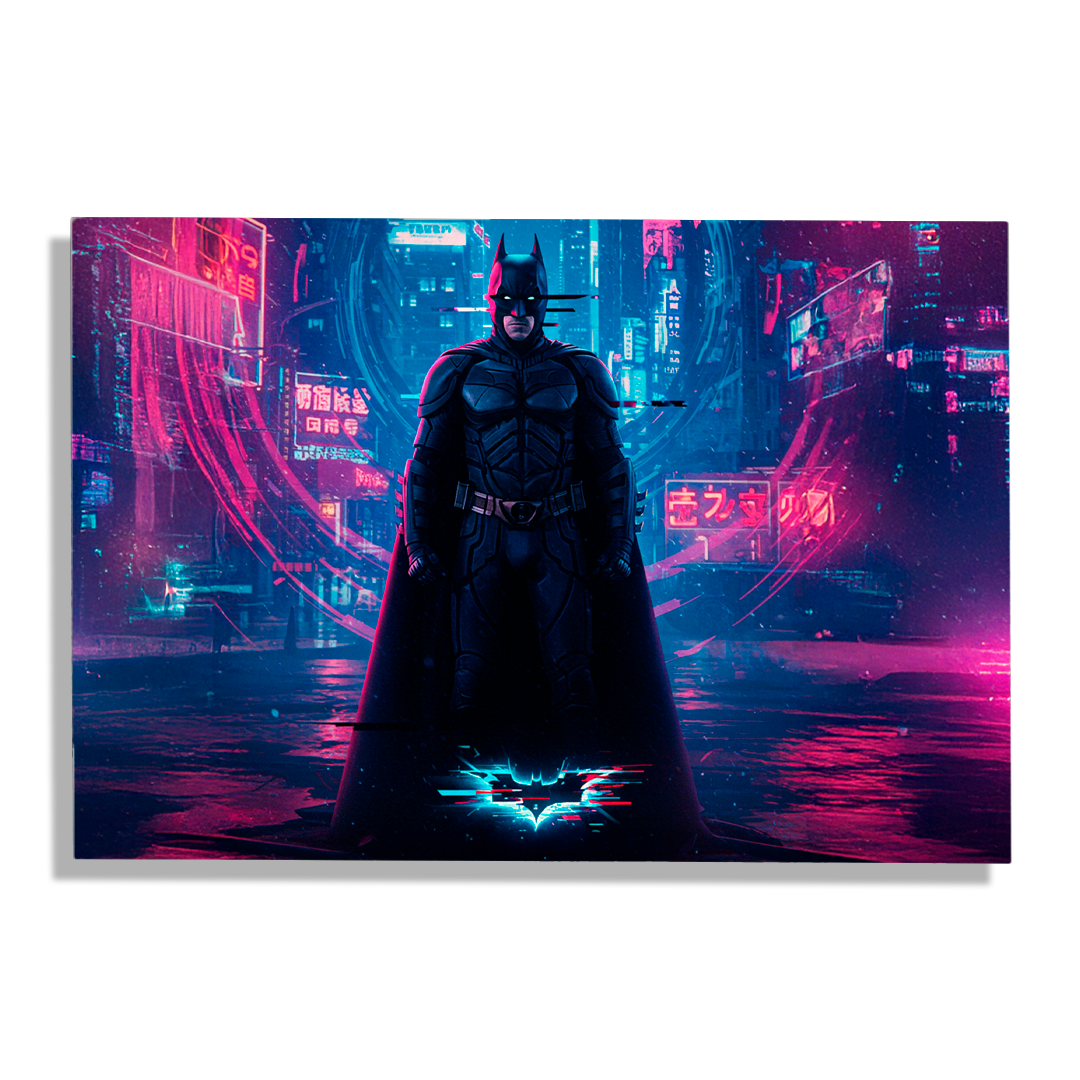 Cuadro Impreso Batman Neón