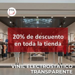 VINIL ELECTROSTATICO TRANSPARENTE